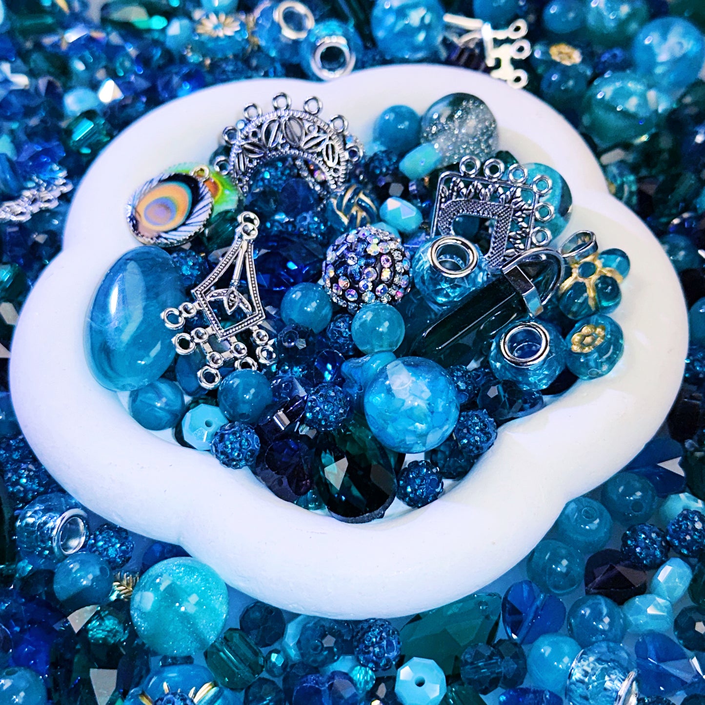 【NEW】【Key Chain/Jewelry】  Live Product-Peacock Baroque Mix