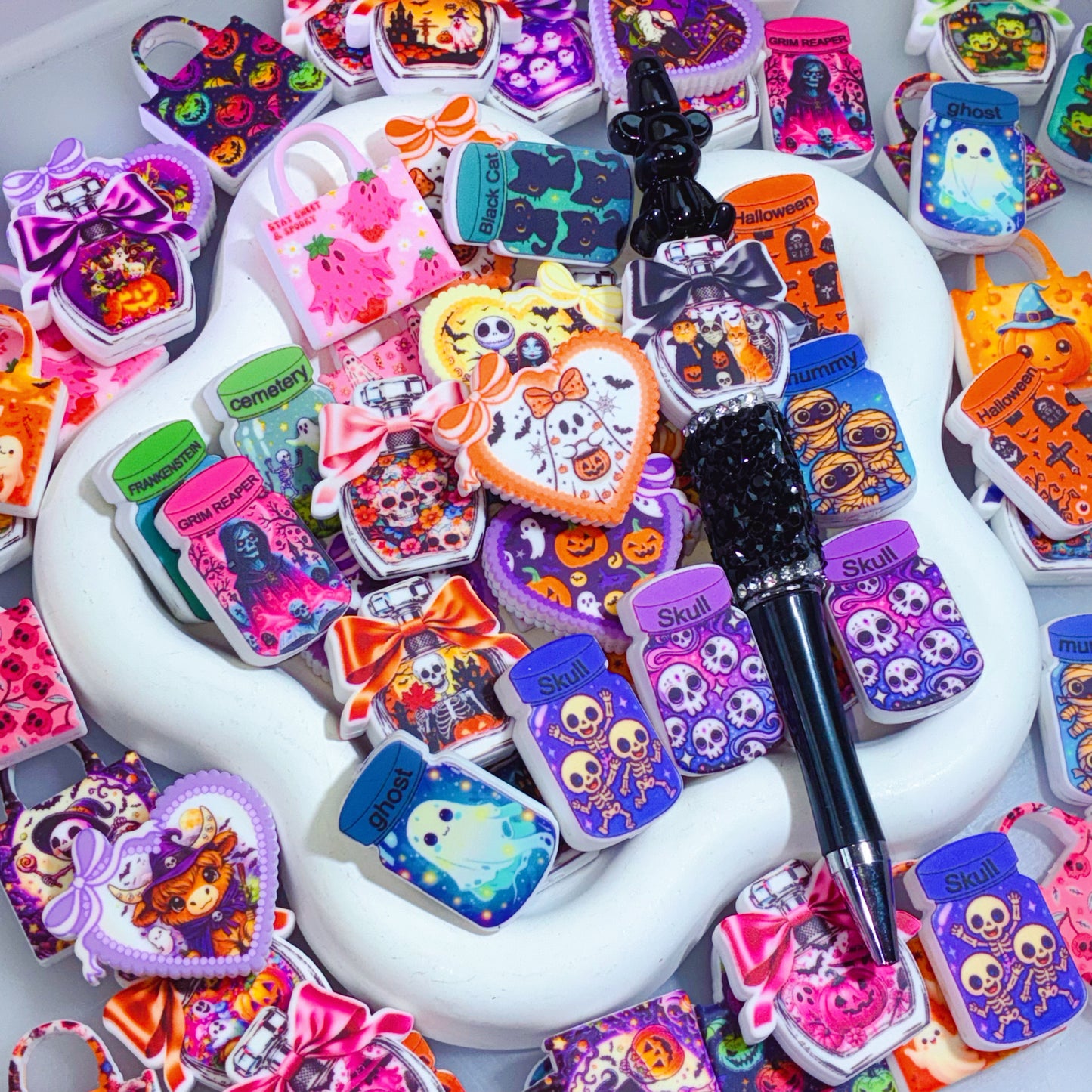 【For Pen】Live Product-Spooky Halloween Silicone Mix