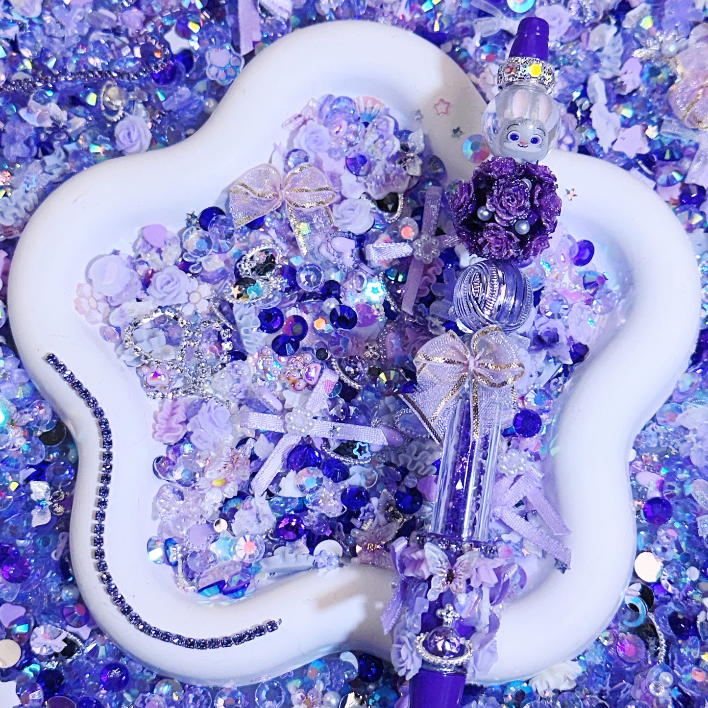 【For Nail/ Pen Decoration 】Live Product- Violet Ocean Mix