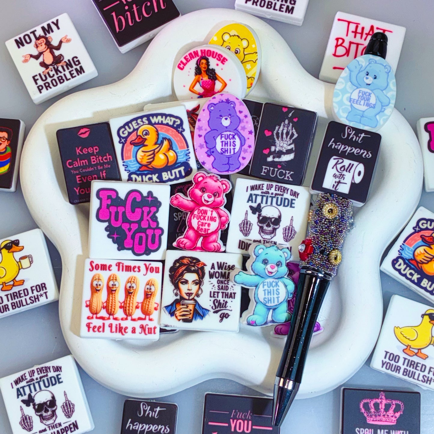 【Offline Packing】【For Pen】Live Product- Bad Words Silicone Mix
