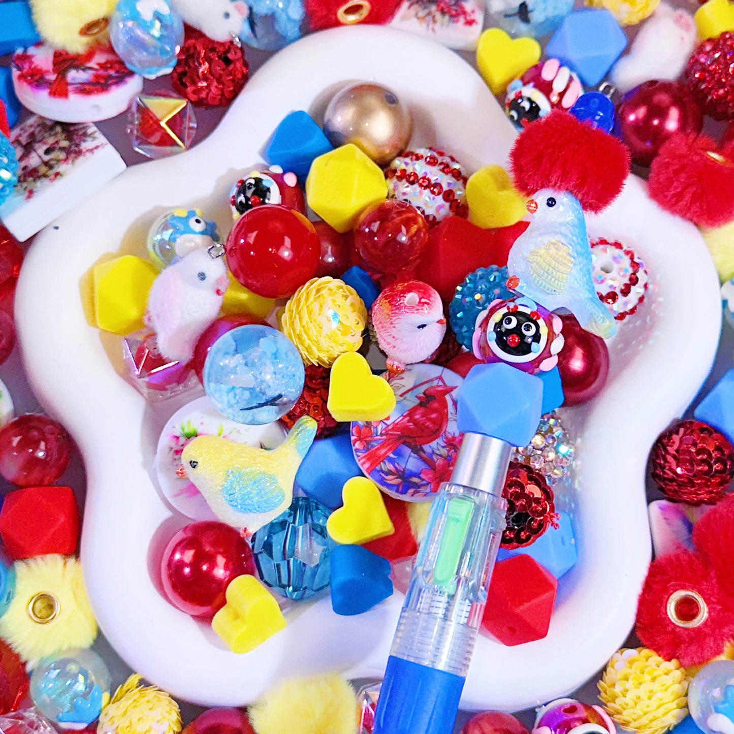 【NEW】【For Pen】Live Product- Bird Paradise Silicone& Acrylic  Mix