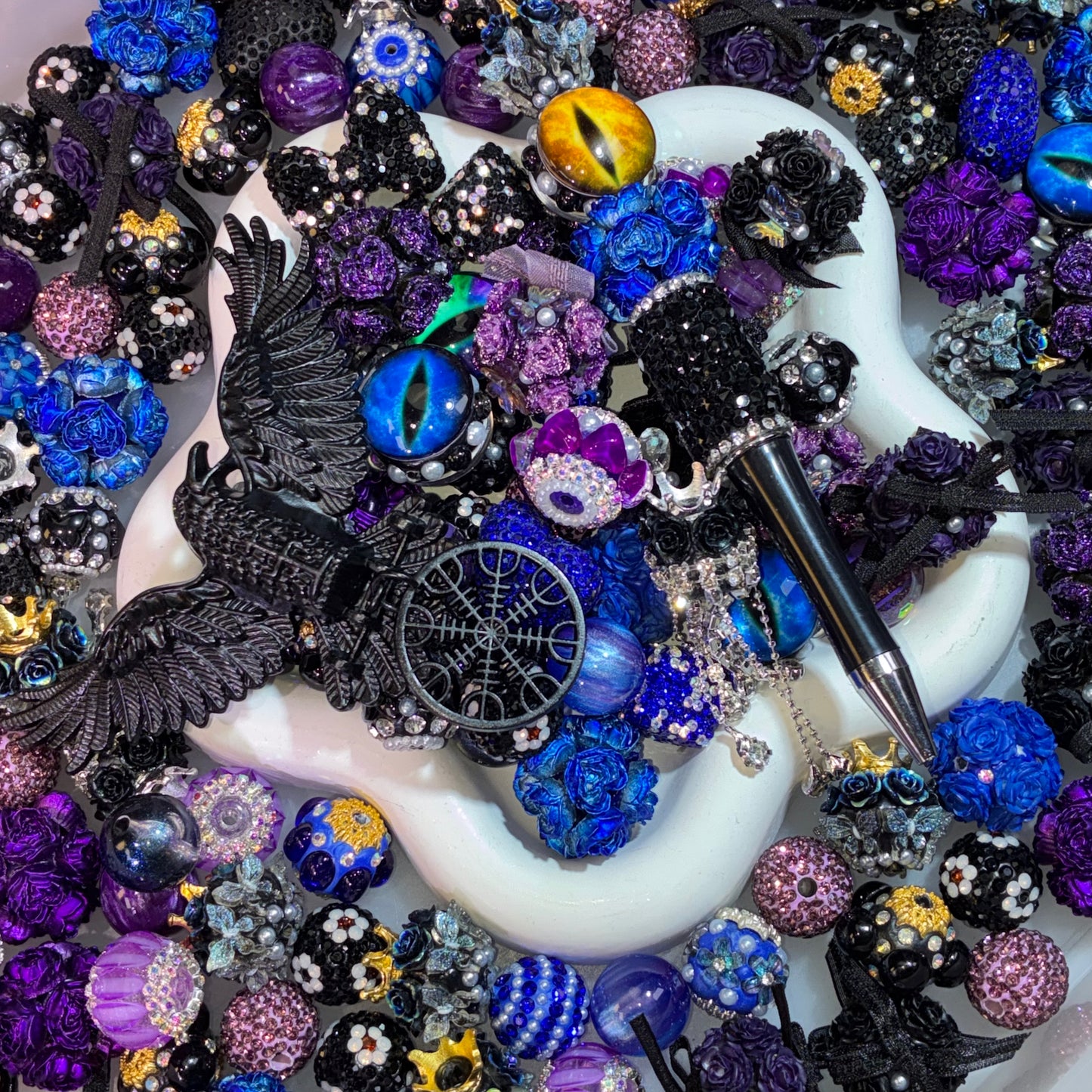 【For Pen/Key Chain】Live Product- Midnight Raven Mix
