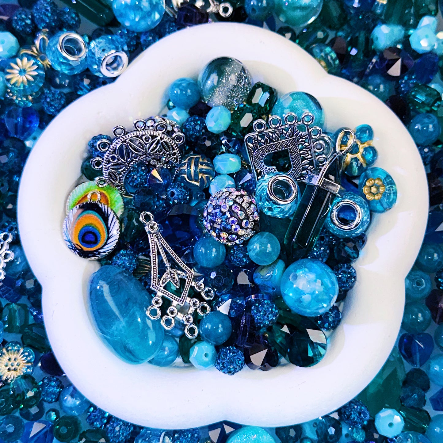 【NEW】【Key Chain/Jewelry】  Live Product-Peacock Baroque Mix