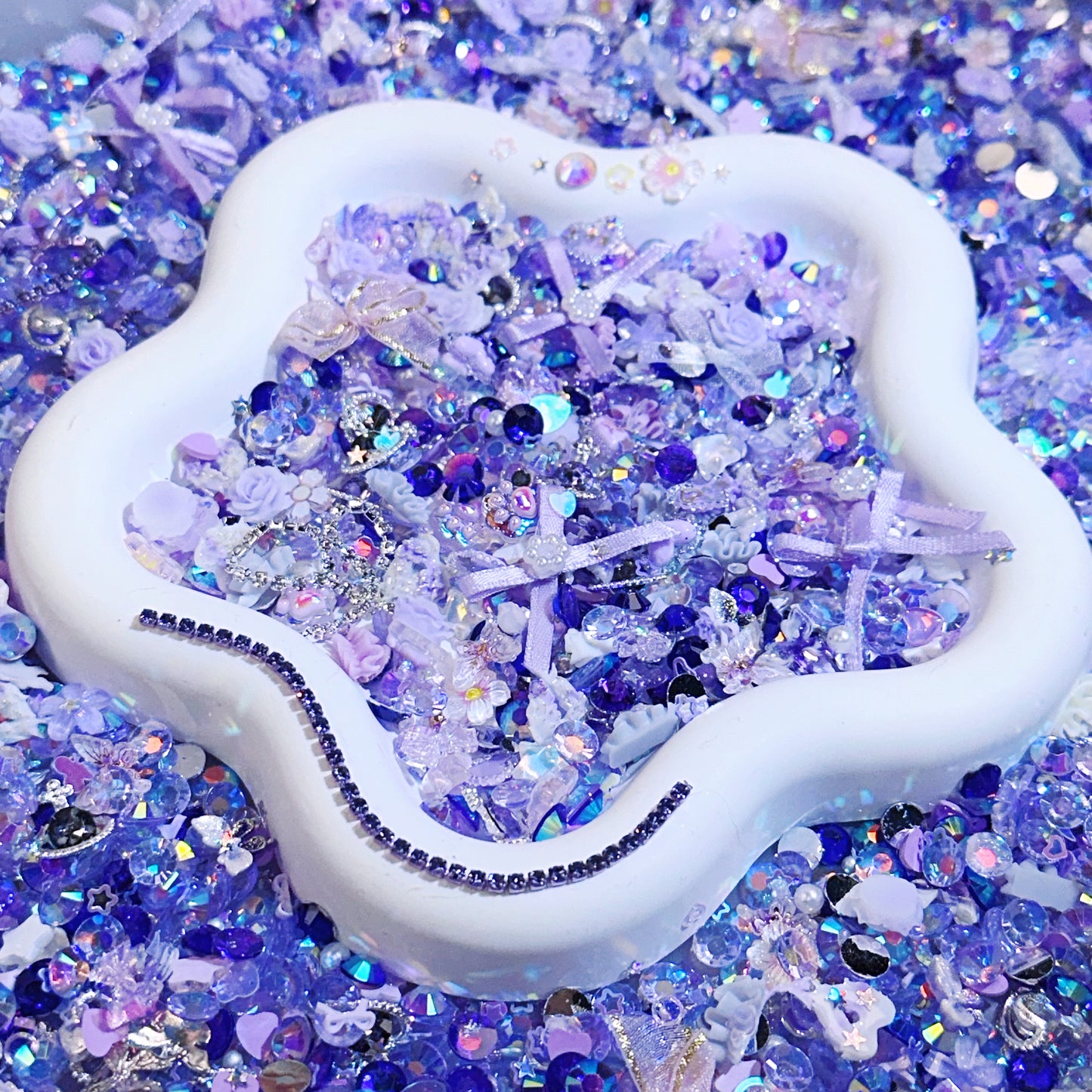 【For Nail/ Pen Decoration 】Live Product- Violet Ocean Mix