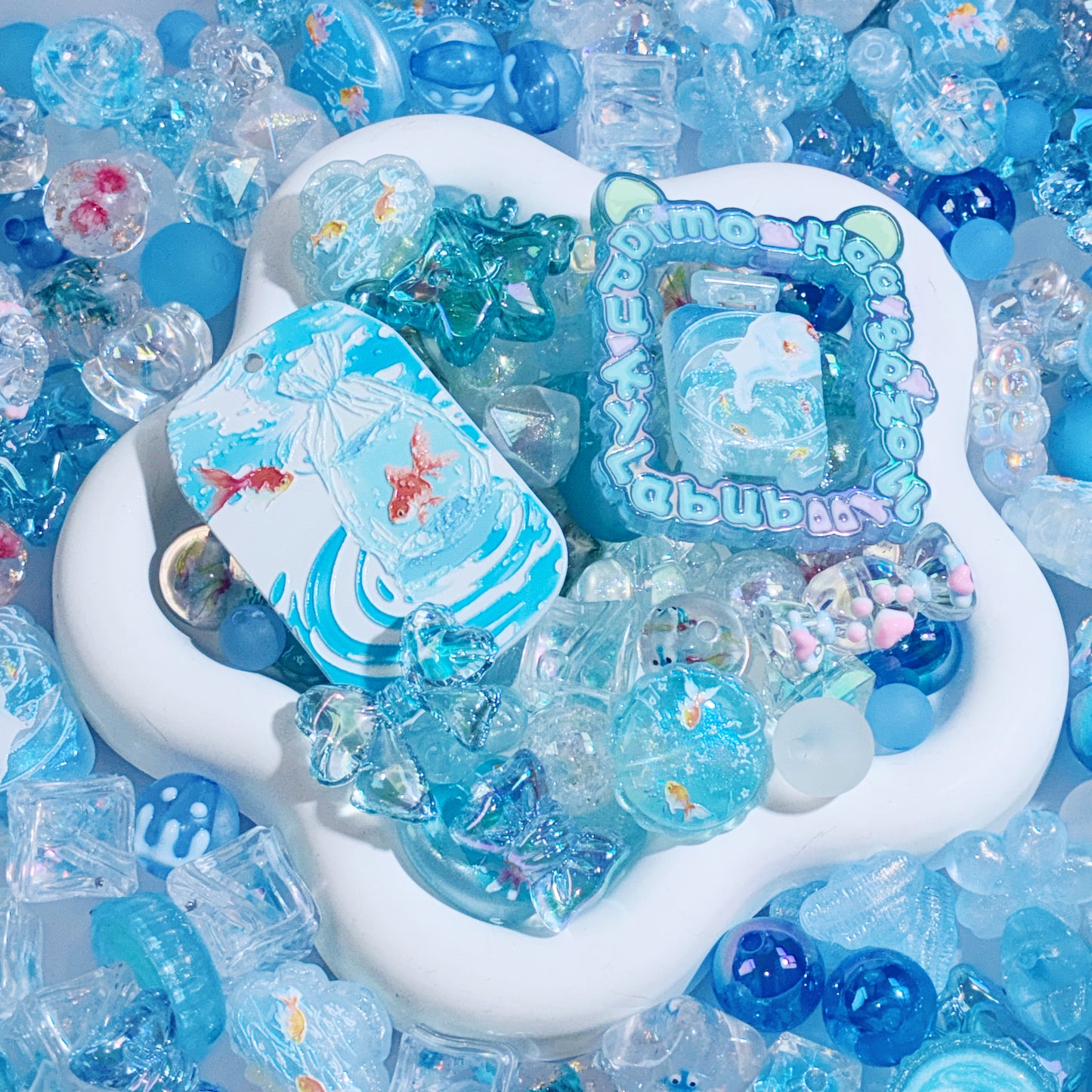 【For Pen/Key Chain】Live Product- Summer Pond Mix（Glow）