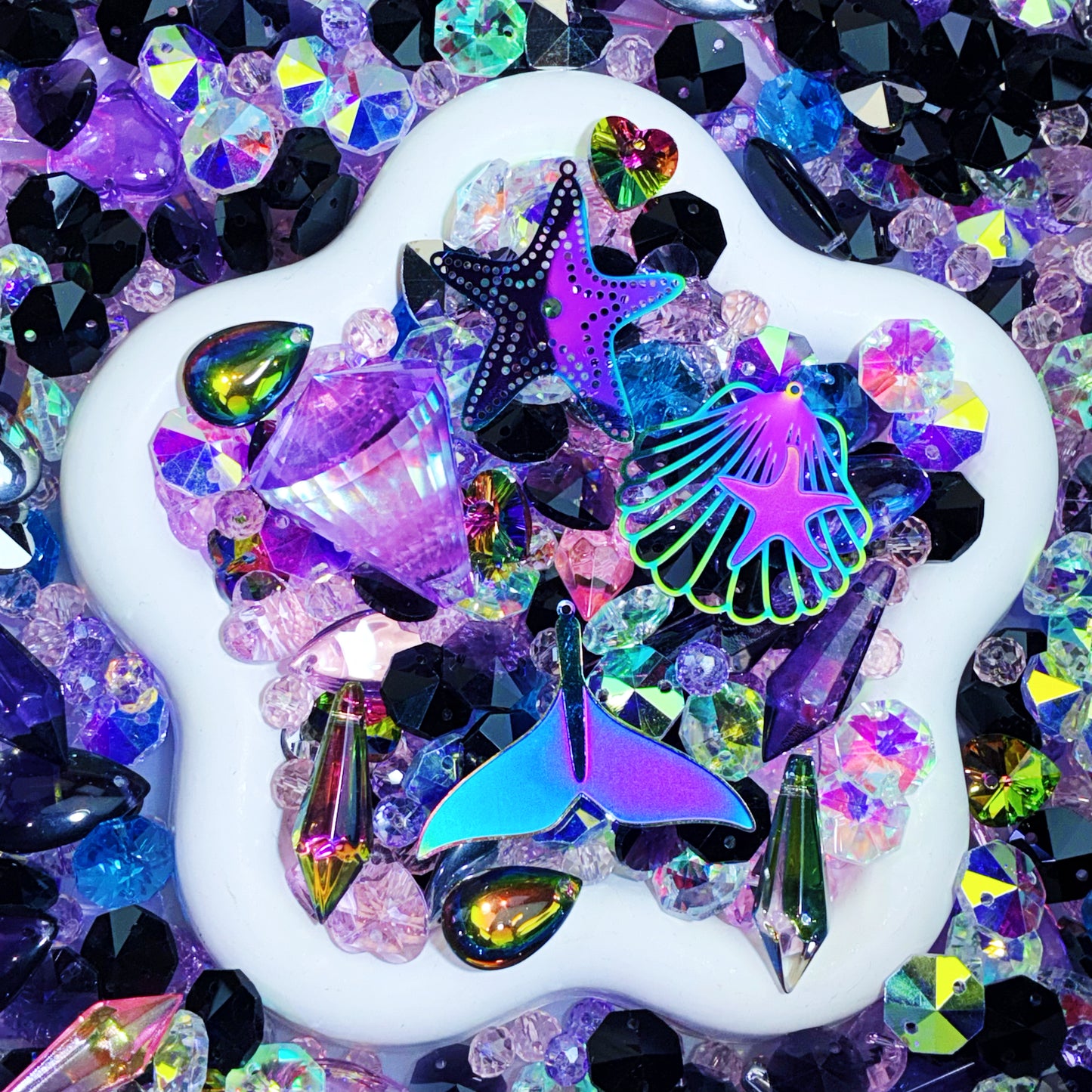 【For Sun Catcher 】Live Product-Iridescent Ocean Mix ×  Charlotte