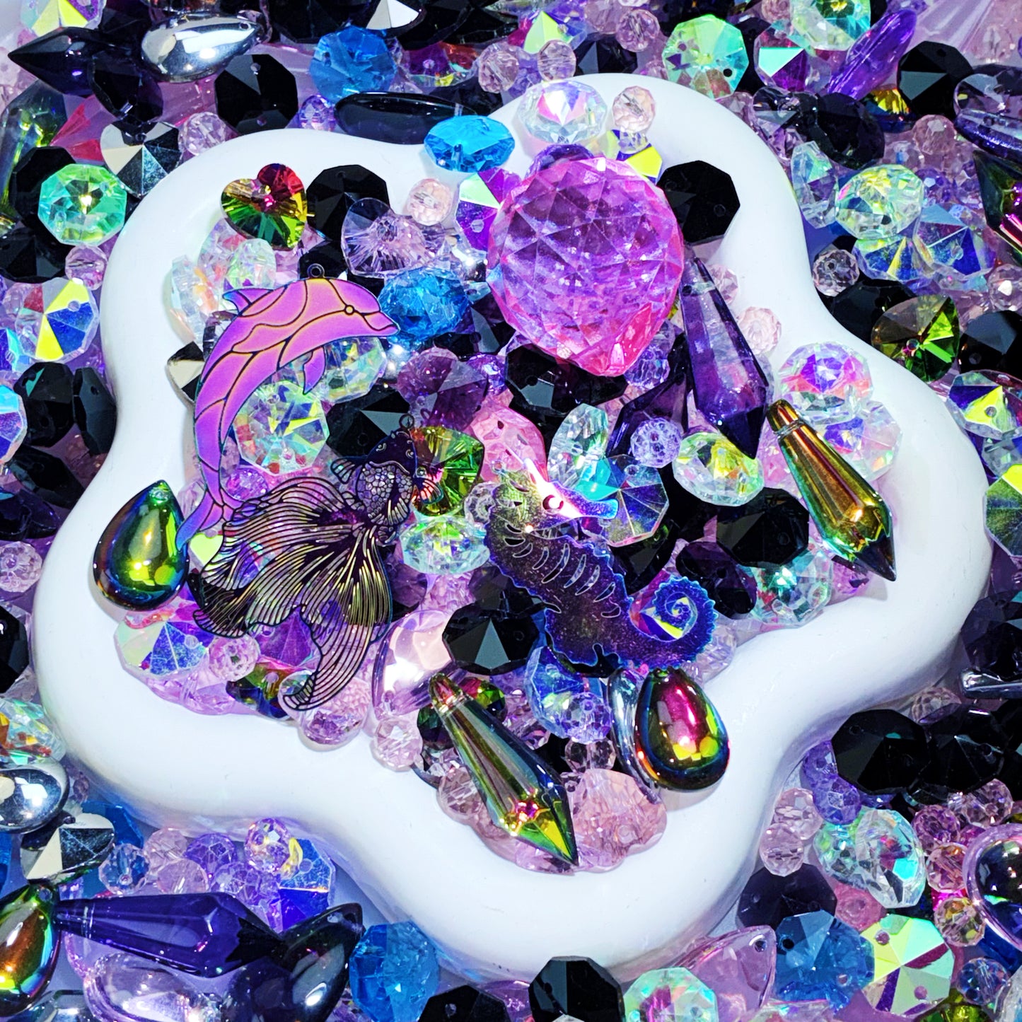 【For Sun Catcher 】Live Product-Iridescent Ocean Mix ×  Charlotte