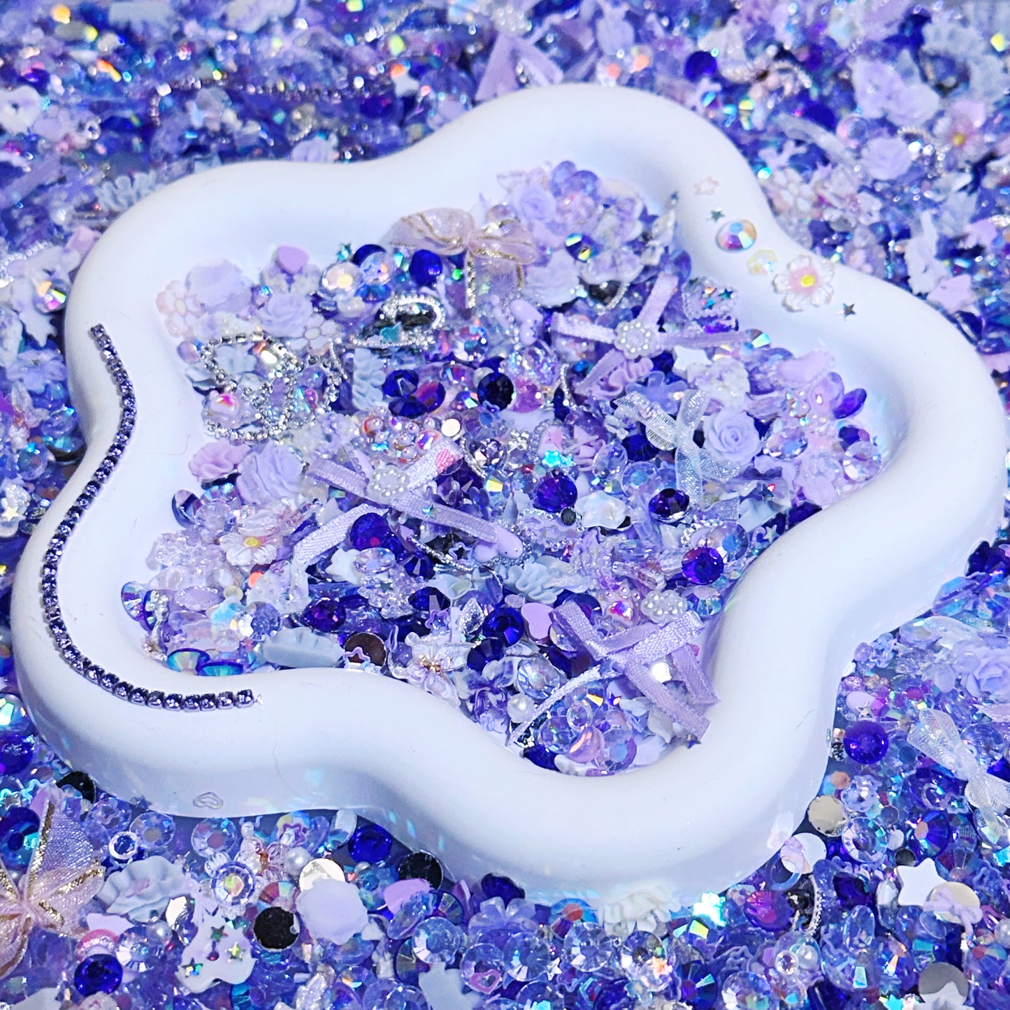 【For Nail/ Pen Decoration 】Live Product- Violet Ocean Mix