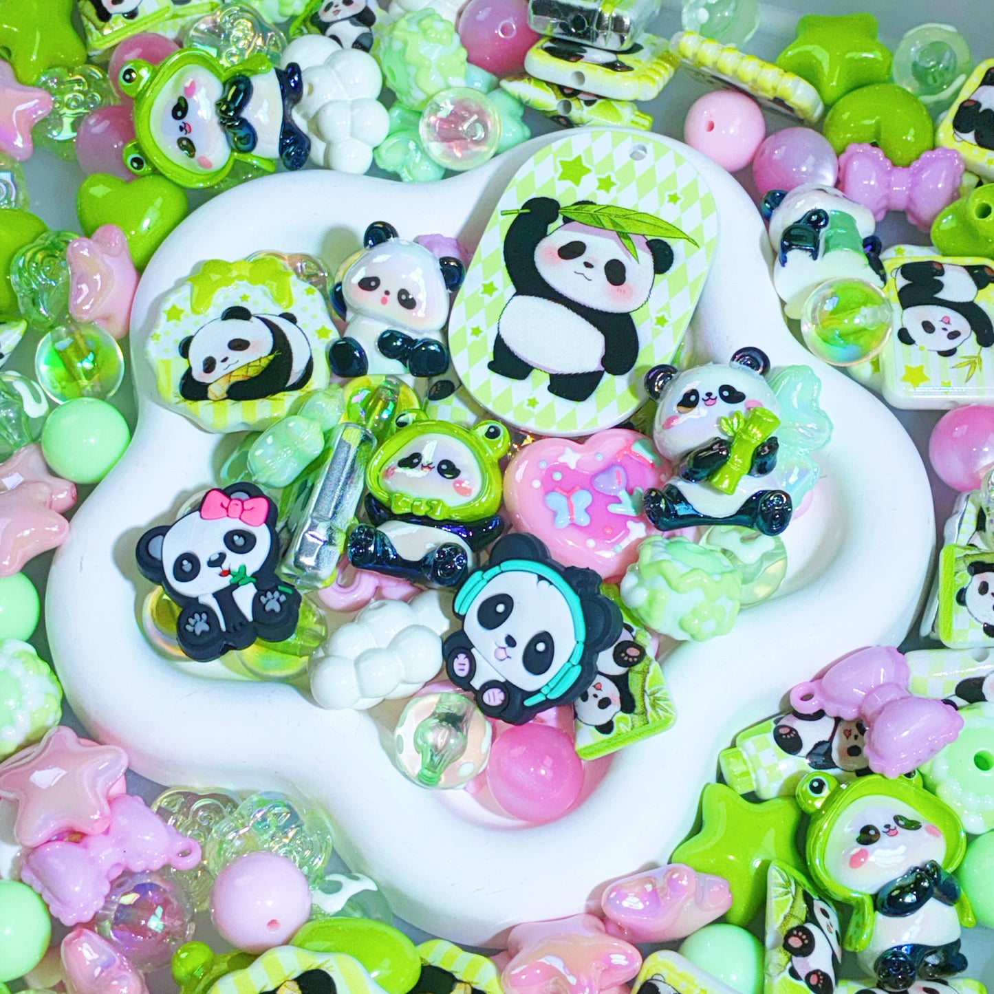 【For Pen/Key Chain】Live Product- Blush Panda Mix