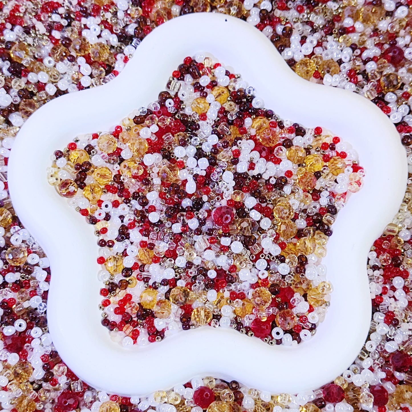 【BOGO】【For Jewelry/Key Chain】Live Product- BOGO Burgundy Shard Seed Mix