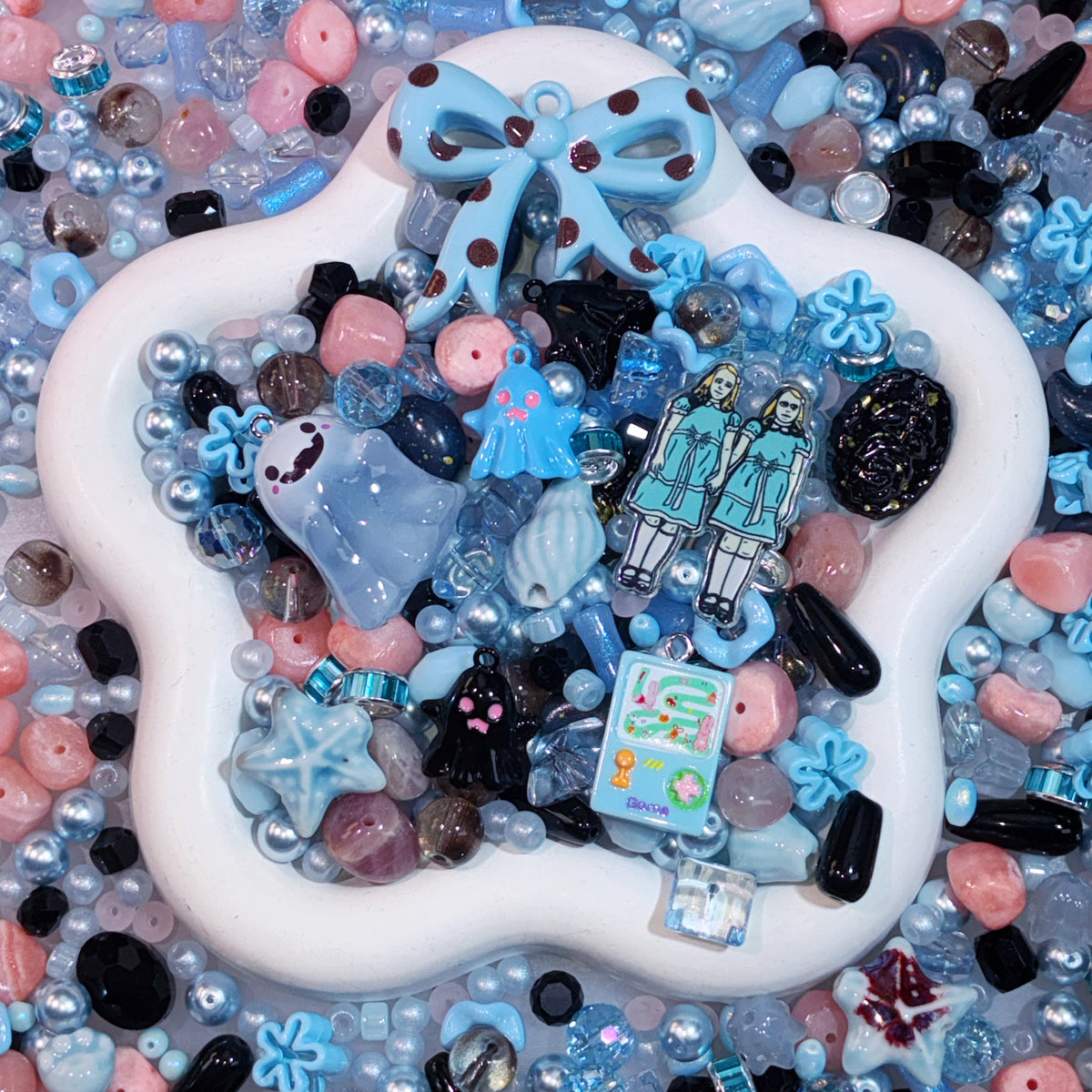 【For Jewelry/Key Chain】Live Product-  Shining Twin Mix