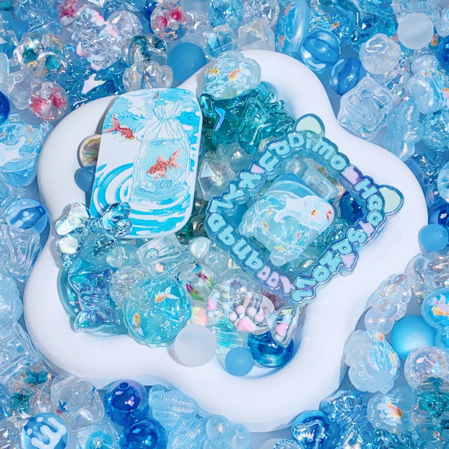 【For Pen/Key Chain】Live Product- Summer Pond Mix（Glow）