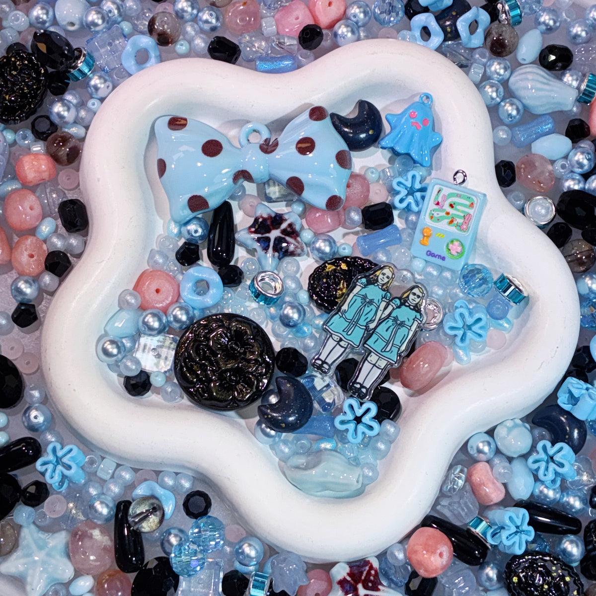【For Jewelry/Key Chain】Live Product-  Shining Twin Mix