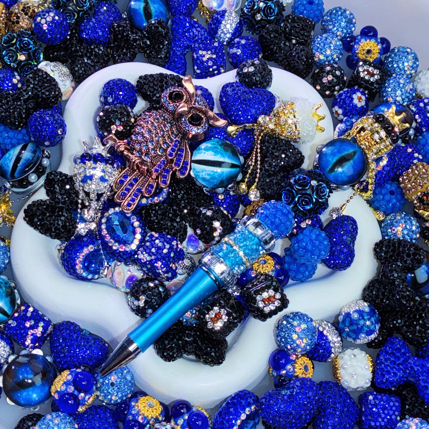 【NEW】【For Pen/Key Chain】Live Product-Darkwood Owl Mix