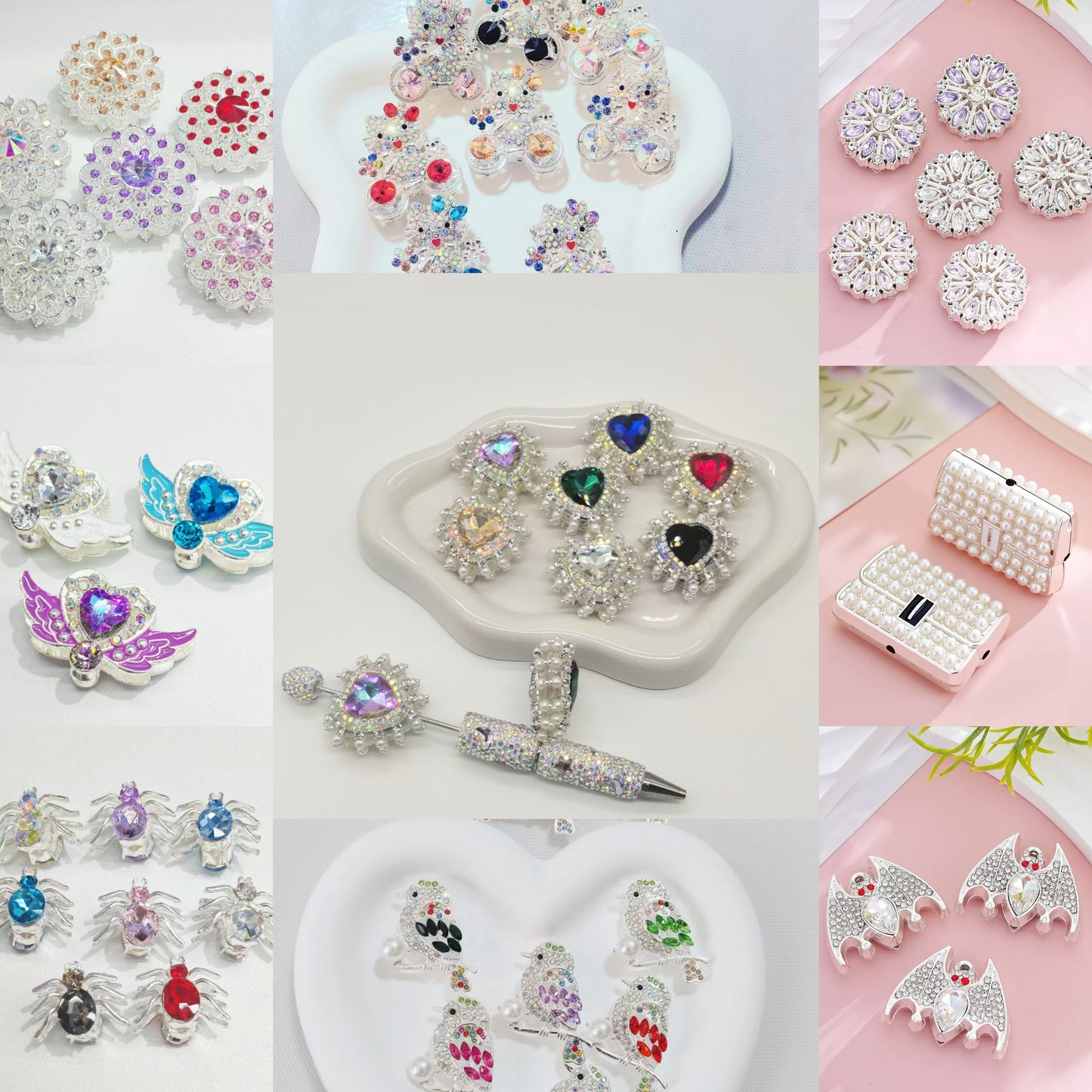 【Blind Bag】【For Pen】Live Product- Metal Diamond Beads