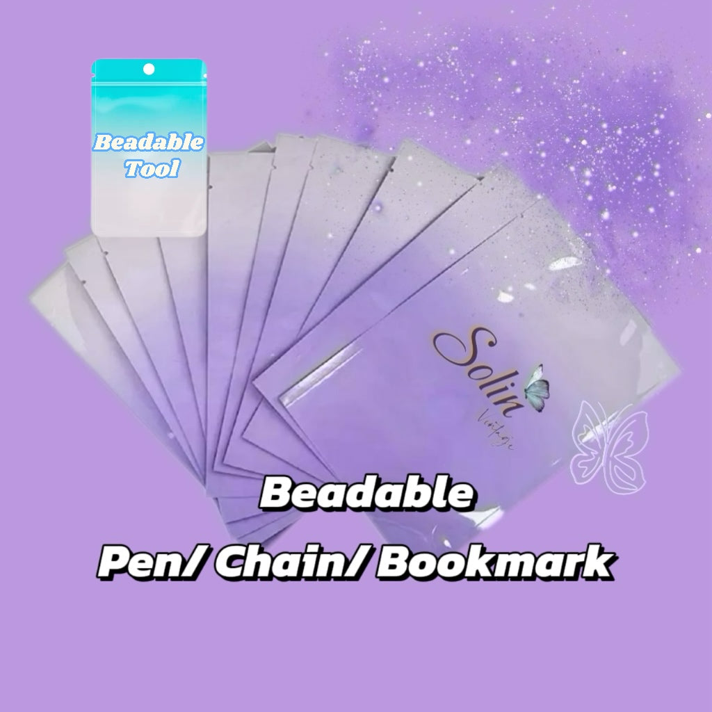 🔥Live Product- Beadable Pen/Chain/Bookmark Bag