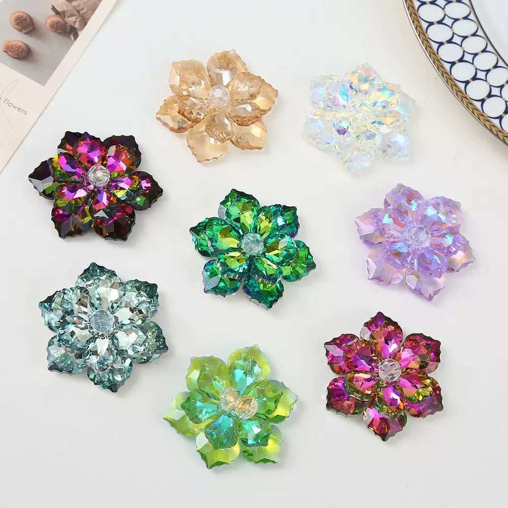 【Charm】Live Product- Crystal Flower Charm Mix