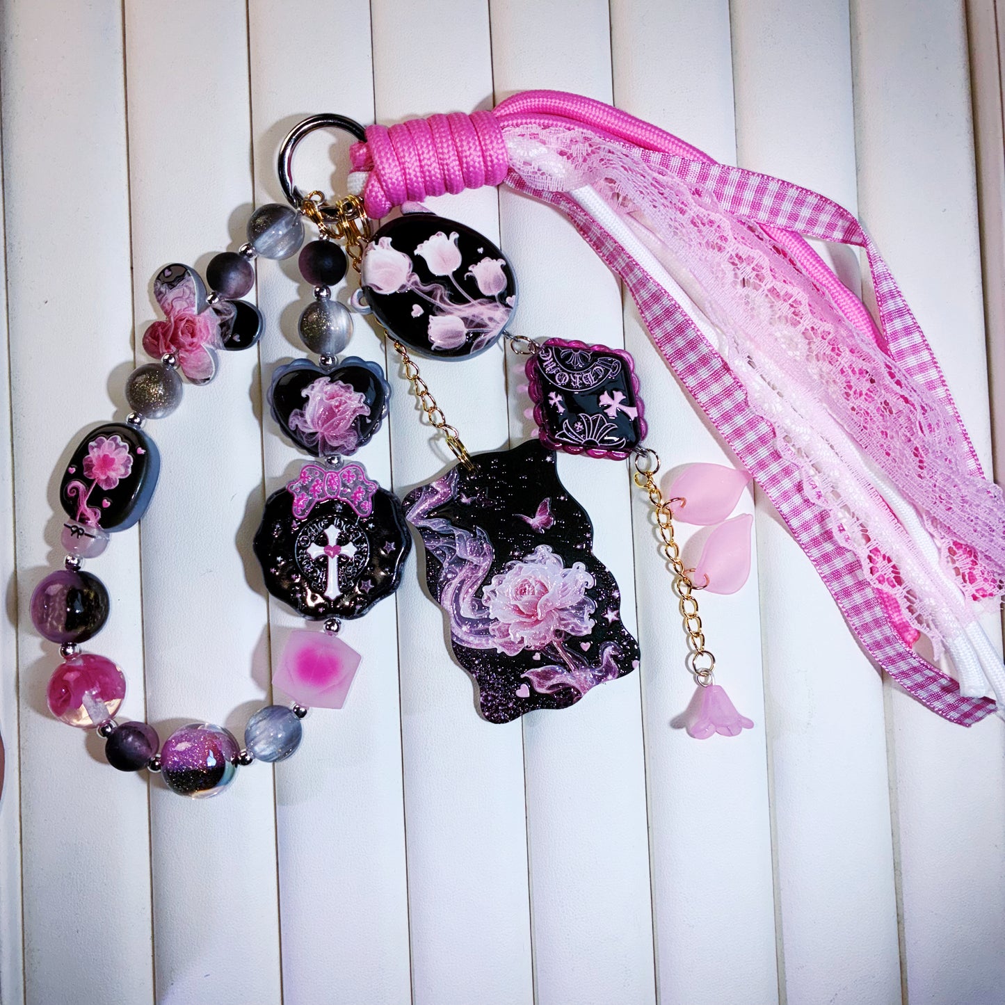 【For Car Hanger/Key Chain】Live Product- Cross& Bloom Mix