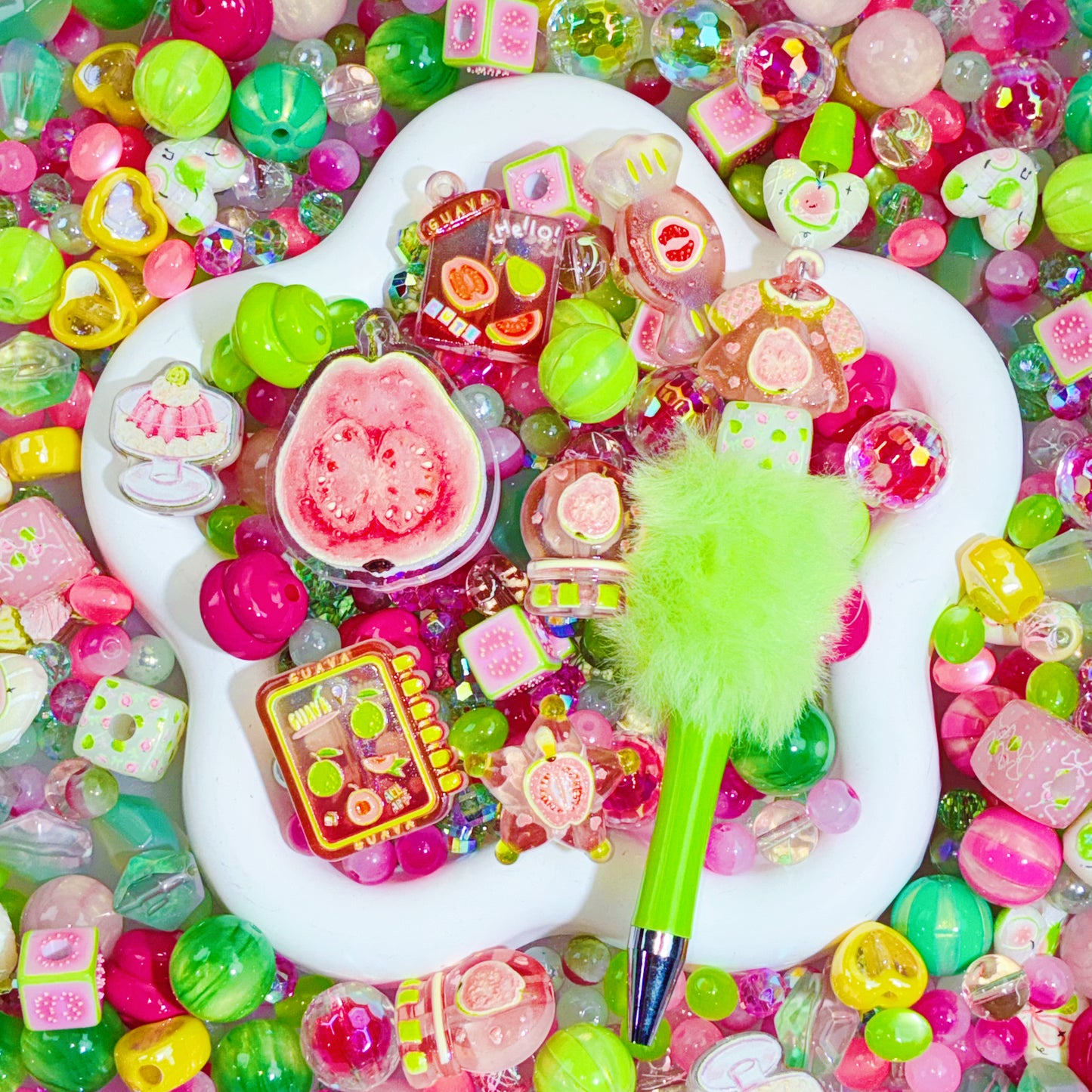 【For Car Hanger/Key Chain】Live Product- Guava Juice Mix