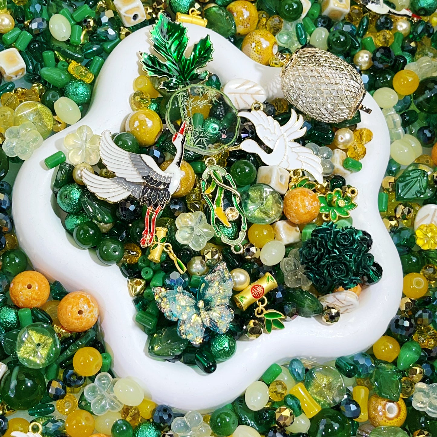 【For Jewelry/ Key Chain 】Live Product-Crane Ethereal Mix