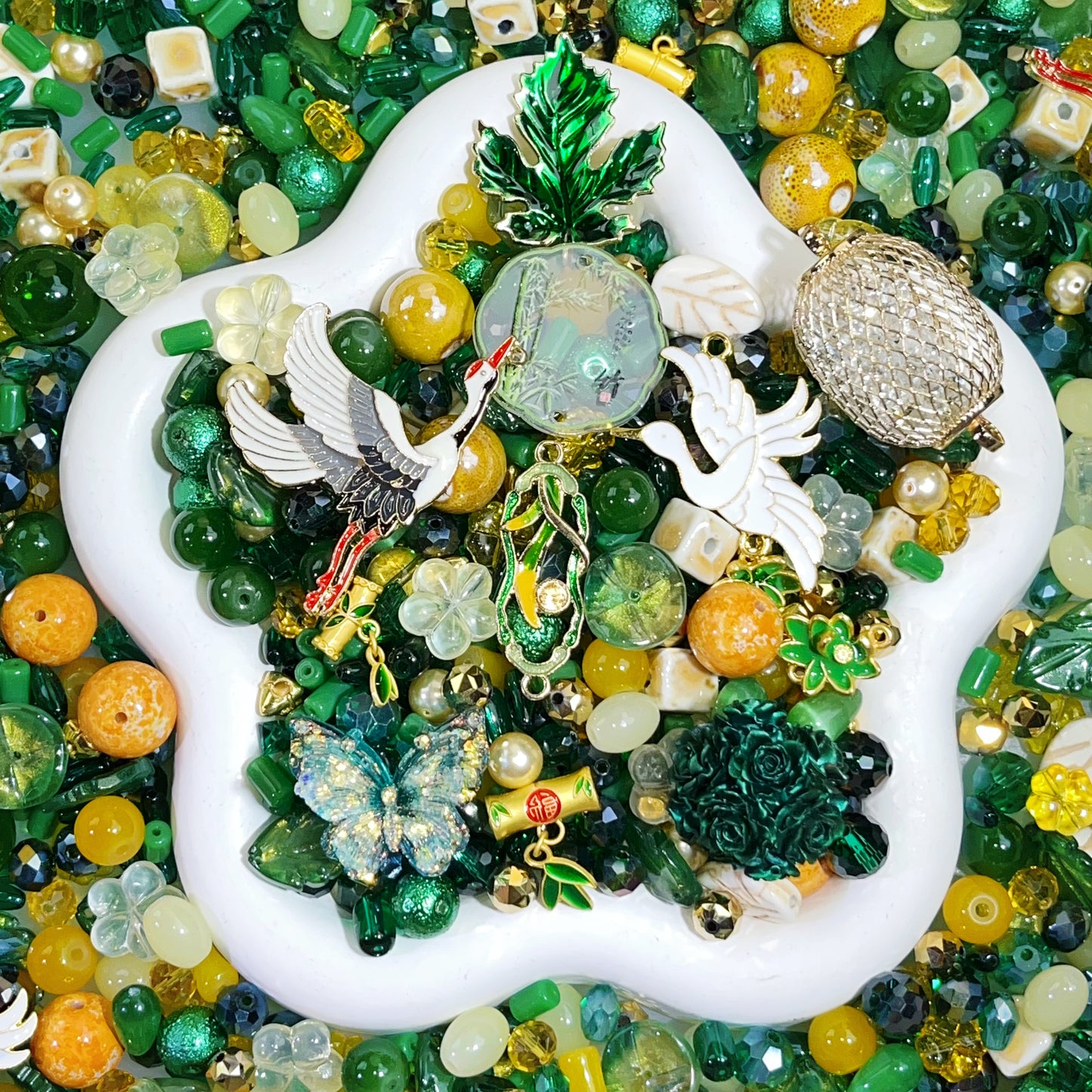 【For Jewelry/ Key Chain 】Live Product-Crane Ethereal Mix