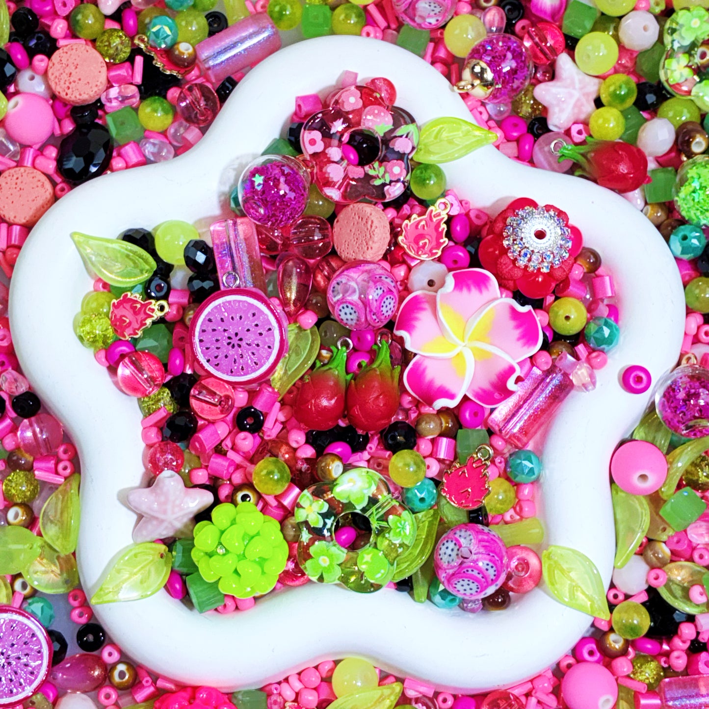 【For Car Hanger/Key Chain】Live Product- Neon Fruit Mix