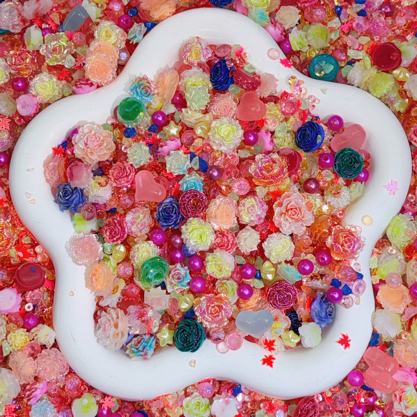 【BOGO】【For Nail/ Pen Decoration 】Live Product- Neon Rose Mix × Angela