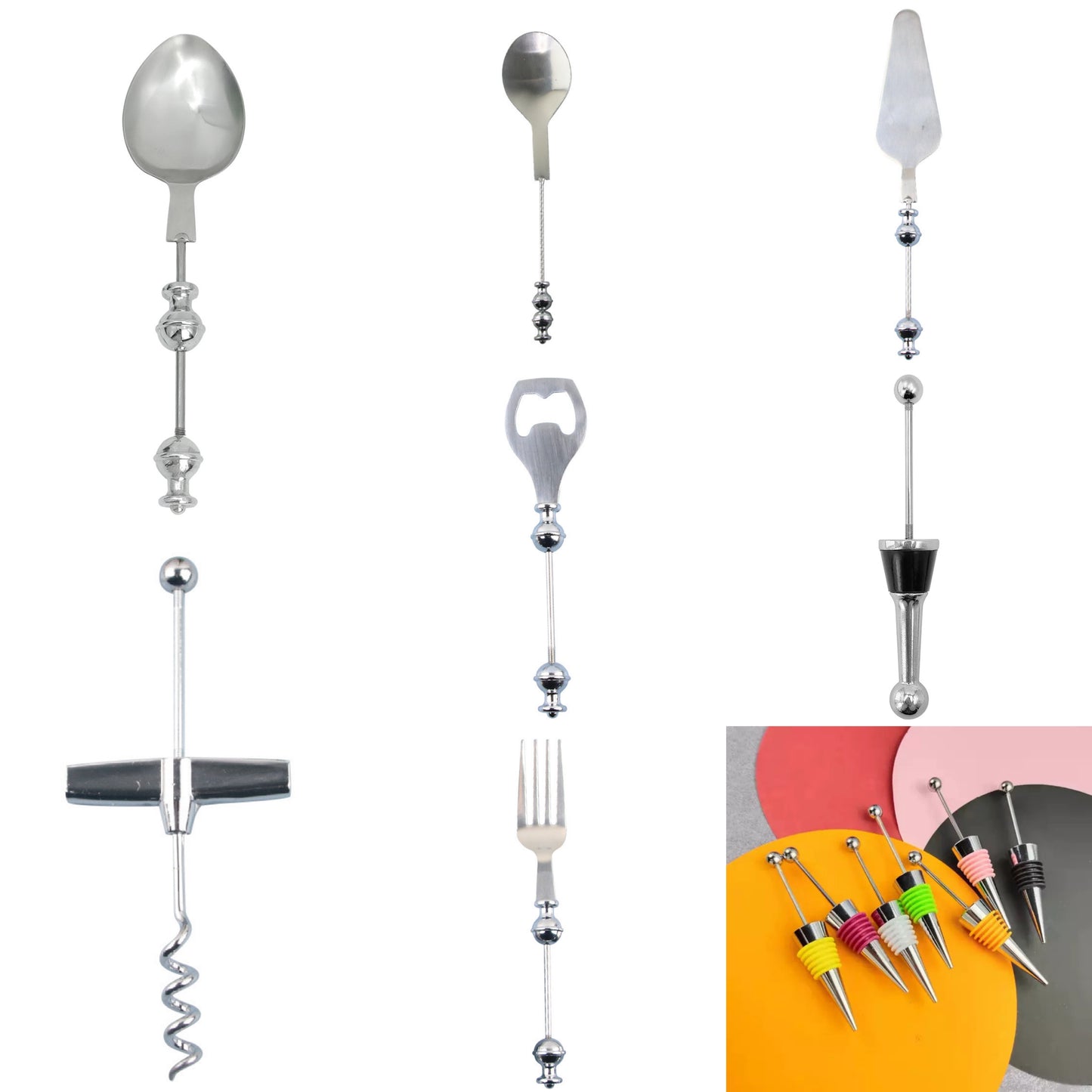 Live Product- Beadable Kitchenware & Wine Stopper Bag