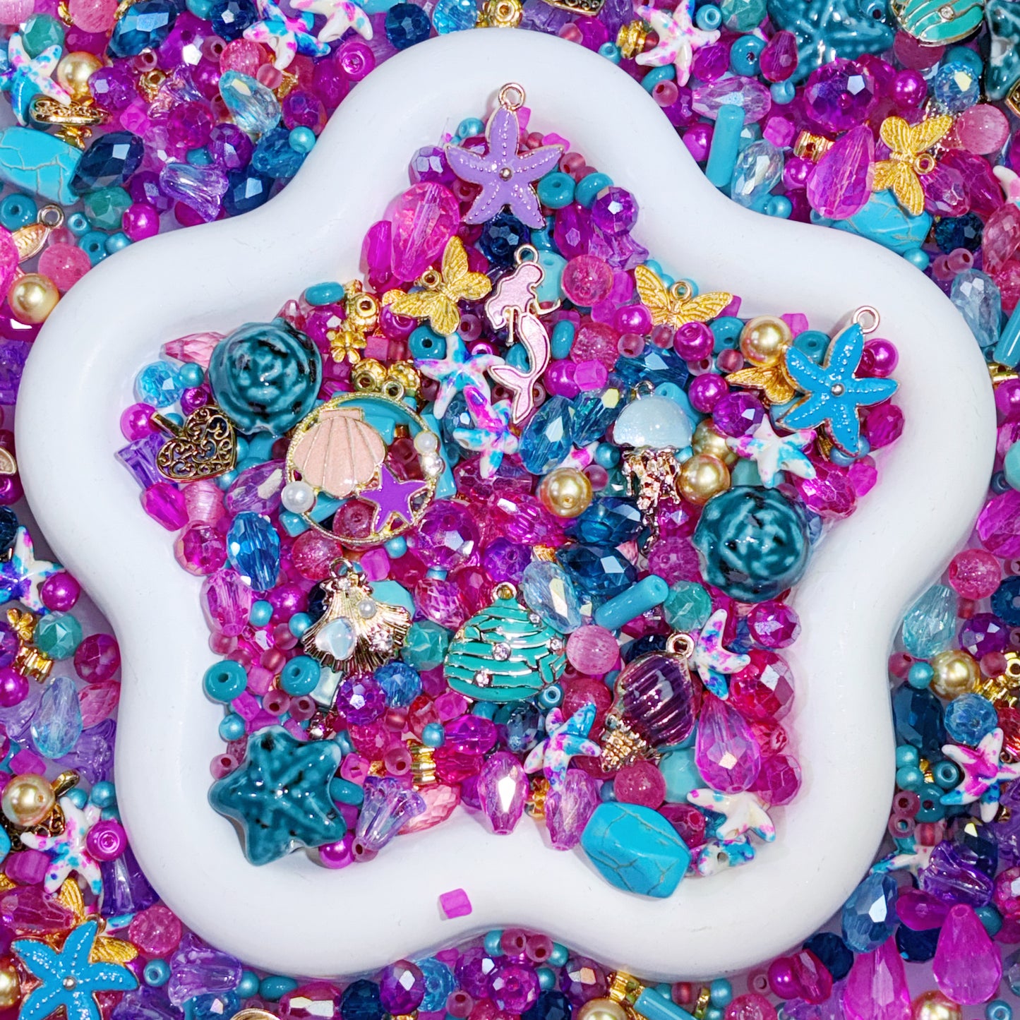 【For Jewelry】Live Product-Magenta Starfish Mix ×  Michelle D