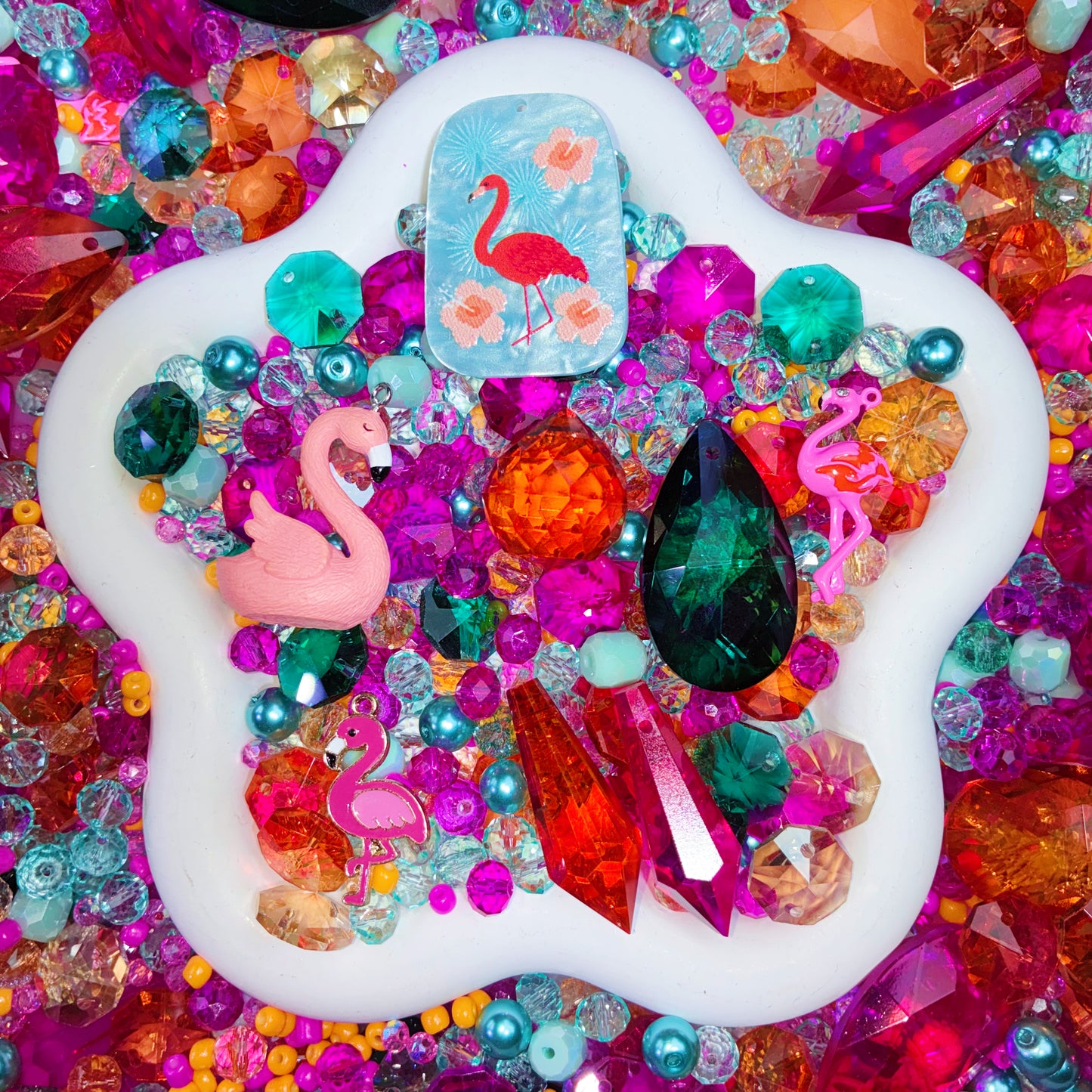 【For Sun Catcher 】Live Product-Flamingo Lagoon Mix