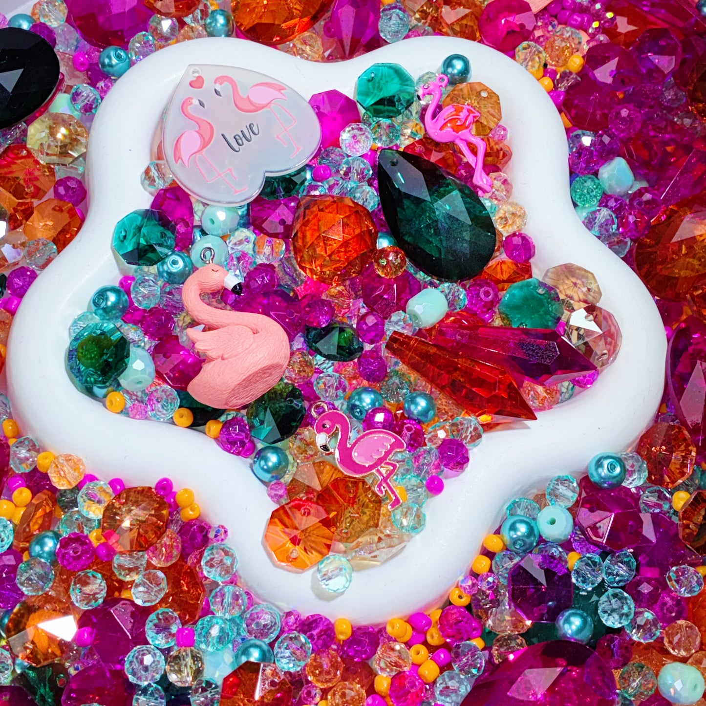 【For Sun Catcher 】Live Product-Flamingo Lagoon Mix