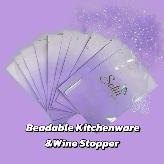 Live Product- Beadable Kitchenware & Wine Stopper Bag